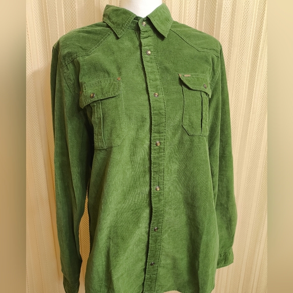 Snap Close Corduroy Shirt L - Picture 2 of 4